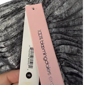 Aqua Bloomingdale's Exclusive‎ Metallic Silver Ruched Mini Skirt XS NEW thumbnail 4