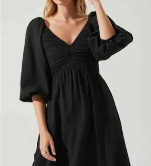 ASTR the label Women's Juniper Dress balloon sleeve boho fairy S thumbnail 2