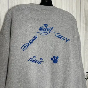 STAINED Vintage Disney Cruise Line Crewneck Sweatshirt Character Signatures XL thumbnail 5
