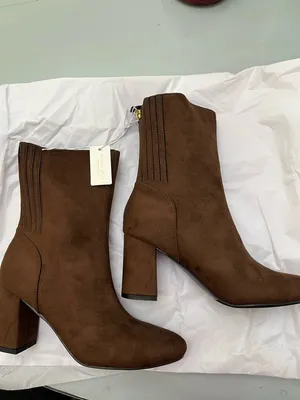 NEW Altar’d State Brown Suede Heeled Booties Size 9 NWT thumbnail 2
