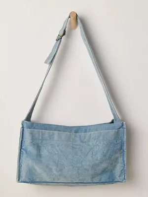 NWT Free People Camp Crush Sling Bag ~ Blue~SOLD OUT!! thumbnail 3