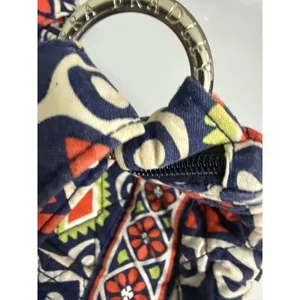 Vera Bradley Original Zip Hipster Crossbody‎ Bag Sun Valley Quilted Navy Orange thumbnail 5