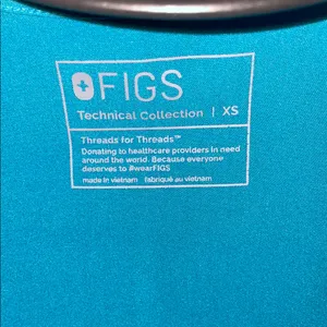 FIGS Blue Scrub Set with Zamora pants and caterinia scrub top XS/SM thumbnail 7
