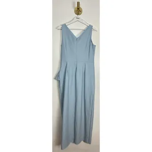 ALEX EVENINGS Embellished Side Drape Column Formal Gown in Ice Sage Size US 14 thumbnail 11