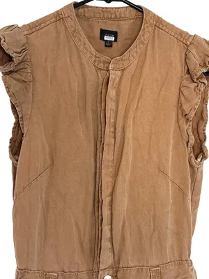 Joe's Jeans Emilia Romper in Small Tan Brown Womens Shortalls Outfit thumbnail 5
