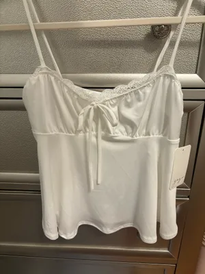 flowy tank top White thumbnail 1