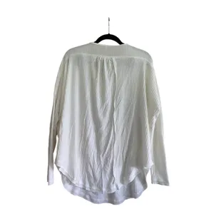 Free People Leo Henley Tee White Size Small thumbnail 7