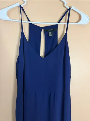 Forever 21 Cobalt Blue Spaghetti Strap Maxi Dress thumbnail 3