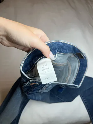 MOTHER Denim Jeans The Insider Crop Step Chew thumbnail 5