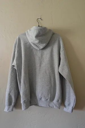 Grey Blank Gildan Hoodie thumbnail 3