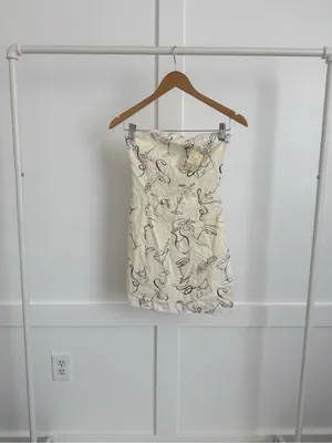 Peppermayo x Rikki Day Pranzo Linen Strapless Mini Dress thumbnail 3