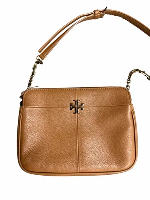 Tory Burch Ivy Crossbody Bag Brown Pebbled Leather thumbnail 2