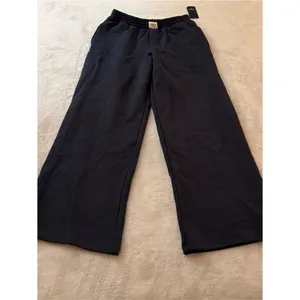 Parke x Target high rise wide leg cotton sweatpants in Navy Blue Size Small NWT thumbnail 4