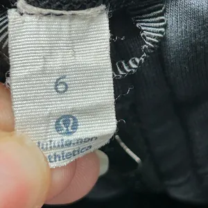 Lululemon Stride Jacket Black Size‎ 6 Full Zip Hoodie Thumbholes Logo Back Vent thumbnail 9