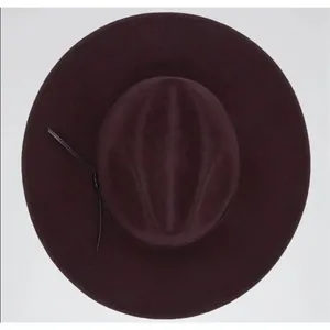 ✨Reiss Mimi burgundy trilby hat on Olivia Palermo✨ thumbnail 6