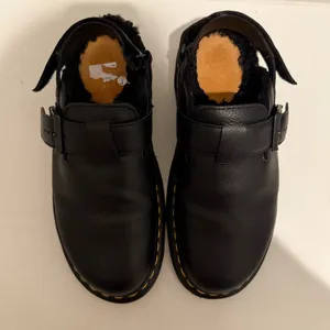 Dr. Martens Docs Jorge II Ambassador Black Faux Fur Lined Slingback Mules US 9 thumbnail 5