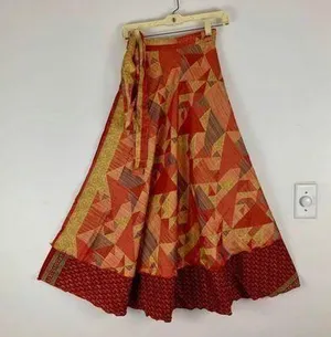 Reversible Wrap Maxi Skirt BINW302 thumbnail 1
