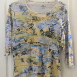 FINAL MARKDOWN Ladies palm grove tee petite large Size undefined thumbnail 1