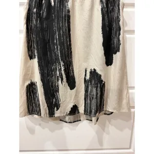 Anthropologie Floreat Cream Black Abstract Beaded Embellished Tunic Top Size 6 thumbnail 6