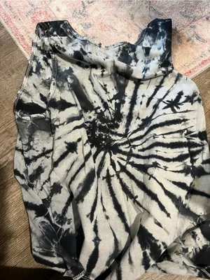 Alice + Olivia Jeans x The Rolling Stones Tank Top Grey Black Tie Dye – Xs/S thumbnail 9