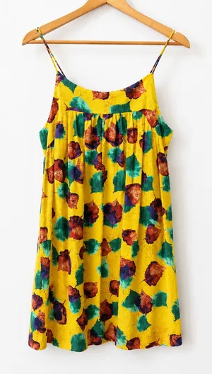 Ces Femme Yellow Floral Sundress | Size Small EUC thumbnail 1