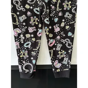 Cuddl Duds Sweater Knit Pajama Set NEW Long Sleeve Pants XXL Black Diamond Jewel thumbnail 11