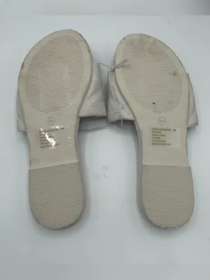 Steve Madden Perrie Quilted Slide Sandal In Bone white size 6 bridal honeymoon thumbnail 2