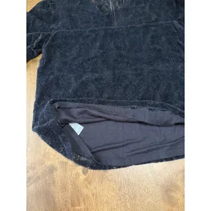 EUC Women's By Anthropologie Black Velvet and Lace Blouse Top Size XS‎ thumbnail 10