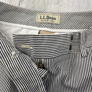 L.L. Bean Favorite Fit Curvy Striped Cotton Straight Leg Pants Hemmed 6T thumbnail 3