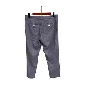 Peter Millar Wicking Crop Ankle Golf Pants Blue Plaid Casual Trousers Size 6 thumbnail 3