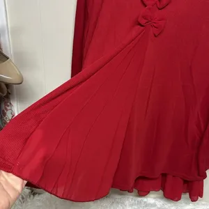 Xiang Ri Kui Red Layered Tunic Size XXL thumbnail 4