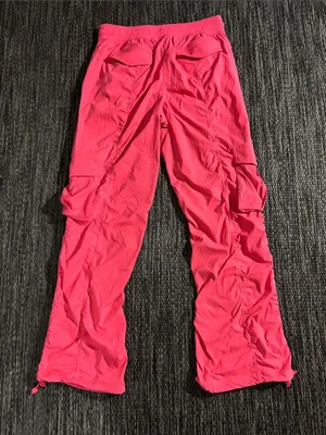 Lululemon Dance Studio Relaxed Mid-Rise Cargo Pant *Unlined Glaze Pink Sz Small thumbnail 2