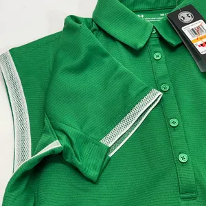 Under Armour HeatGear Polo Women Vibrant Sz S Green‎ Loose Fit Athletic Workout thumbnail 6