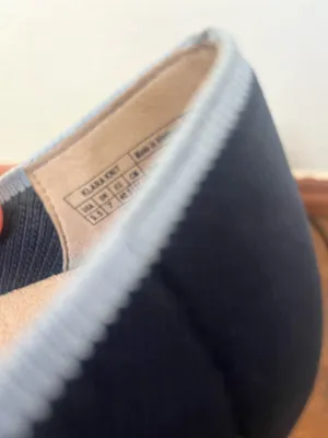 Vionic Klara Navy Blue Ballet Flats with Light Blue Trim size 9.5 thumbnail 3