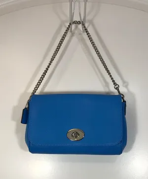 Coach Mini Ruby Pebbled Leather Cobalt Blue Crossbody F34604 NWT thumbnail 1