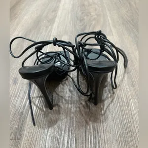 Sheln Black‎ Strappy Heels Black Size 8 thumbnail 5