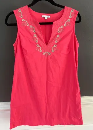 Gap Vintage western mini dress hot pink thumbnail 1
