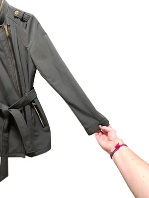 Michael Michael Kors Utility Jacket Gray Size S Minimalist Outdoor Classic thumbnail 8