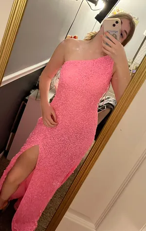 Sherri Hill Pink Prom Dress thumbnail 2
