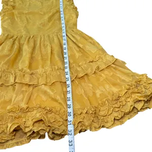 Lulus Women's‎ XS Yellow Floral Ruffle Sleeveless Mini Dress thumbnail 11
