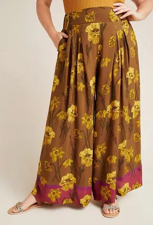 New Maeve Terrace Floral Pants Womens 4 thumbnail 1