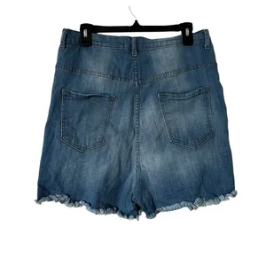 Aphrodite Women’s Shorts Medium Wash Super High Waisted Distressed Size‎ 3X​ thumbnail 2