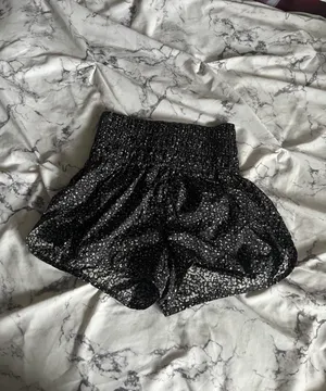Free People FP Movement The Way Home Run Shorts Black & White Leopard Print thumbnail 7