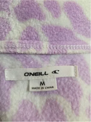 O’Neill Women’s Sierra Super Sherpa Quarter-Zip Pullover Purple Animal Medium W thumbnail 3