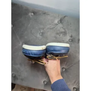 CROCS Navy Beach Boat Shoes Lightweight Sandals Slip On W 7 thumbnail 4