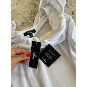 Lulus How Much I Care White Velvet Off-the-Shoulder Midi Dress Size XL Bridal thumbnail 5