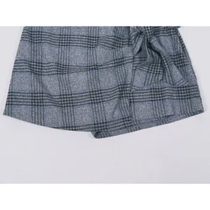 Abercrombie & Fitch Plaid Tie Wrap Skort Size S Gray Preppy Schoolgirl Fall Y2K thumbnail 10