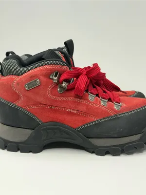 Candie’s Vintage Women’s Size 8.5 Red Leather Hiking Boots Chunky Lug Sole Y2K thumbnail 10