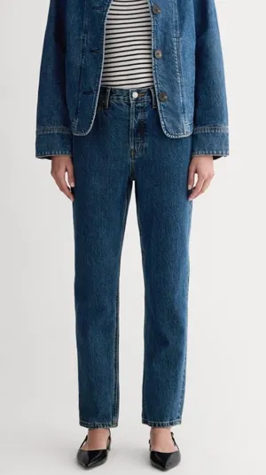 Everlane Curvy Cheeky Jean High Rise Women Size 29 Blue Denim Stretch Jeans thumbnail 1