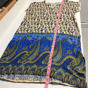 Imperfect 100% cotton made in Egypt tunic dress‎ size medium lightweight summer thumbnail 8